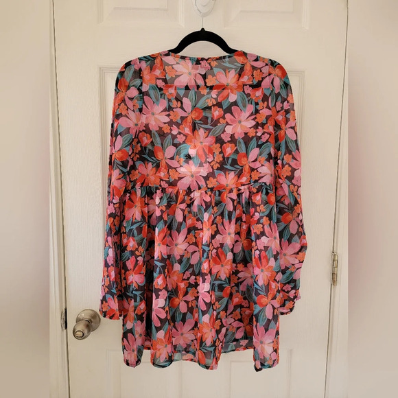 Beach Riot Joslyn Dress in Fiery Plumeria NEW - Picture 9 of 10